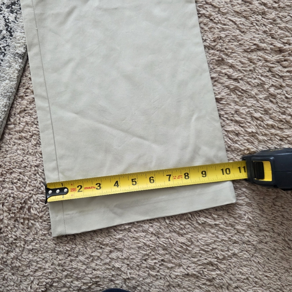 Eddie Bauer Pant Blazer Suit Set Womens 12 Cream Cotton Blend Preppy Academia - Picture 8 of 12